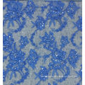 Wholesale Beaded Lace Fabric High quality Lace Embroidery with Rhinestones No.CAC411B